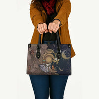 Hawaii Makahiki Leather Bag Polynesian Sky And Earth - Polynesian Pride