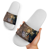 Hawaii Makahiki Slide Sandals Polynesian Sky And Earth - Polynesian Pride