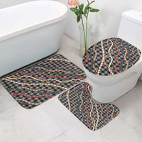Hawaii Palaka Niihau Shell Lei Bathroom Set Tropical Island Plaid Patterns