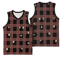 Hawaii Palaka Kahelelani Shell Lei Costume Basketball Jersey Plaid Patterns