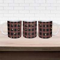 Hawaii Palaka Kahelelani Shell Lei Costume Ceramic Mug Plaid Patterns