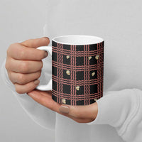 Hawaii Palaka Kahelelani Shell Lei Costume Ceramic Mug Plaid Patterns