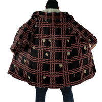 Hawaii Palaka Kahelelani Shell Lei Costume Cloak Plaid Patterns