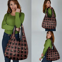 Hawaii Palaka Kahelelani Shell Lei Costume Grocery Bag Plaid Patterns