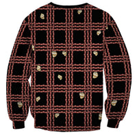 Hawaii Palaka Kahelelani Shell Lei Costume Sweatshirt Plaid Patterns