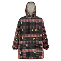 Hawaii Palaka Kahelelani Shell Lei Costume Wearable Blanket Hoodie Plaid Patterns