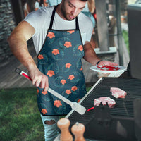 Hawaii Monstera Apron Hibiscus Flowers Simple Style - Polynesian Pride
