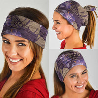 Hawaii Neck Gaiter Purple Polynesian Monstera Patterns DT05