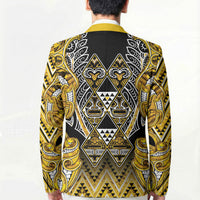 Aotearoa Ngati Whatua Blazer Maori Tribal Gold Paua Shell Pattern DT05 - Polynesian Pride