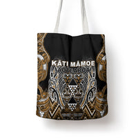 Aotearoa Kati Mamoe Tote Bag Maori Brown Tribal Paua Shell Pattern DT05 - Polynesian Pride