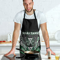 Aotearoa Ngai Tahu Apron Maori Tribal Dark Green Paua Shell Pattern DT05 - Polynesian Pride