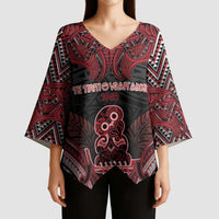 Personalised New Zealand Waitangi Day Kimono Sleeve Blouse Te Tiriti O Waitangi 1840 - Polynesian Pride