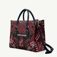 New Zealand Waitangi Day Leather Bag Te Tiriti O Waitangi 1840 - Polynesian Pride
