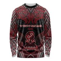 Personalised New Zealand Waitangi Day Long Sleeve Shirt Te Tiriti O Waitangi 1840 - Polynesian Pride