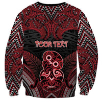 Personalised New Zealand Waitangi Day Sweatshirt Te Tiriti O Waitangi 1840 - Polynesian Pride
