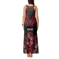 Personalised New Zealand Waitangi Day Tank Maxi Dress Te Tiriti O Waitangi 1840 - Polynesian Pride