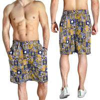 Ekamawir omo Nauru Shorts for Men Pacific Patchwork Xmas Vibes - Polynesian Pride