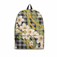 Ele'ele Hawai'i Palaka Plumeria Backpack Puakenikeni and Maile Lei