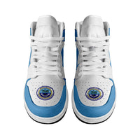 Federated States Of Micronesia High Sneakers AJ1 Coat Of Arms Flag Inspired