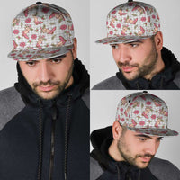 Gray Paniolo Palaka Hawaiian Cowgirl Christmas Snapback Cap - Polynesian Pride