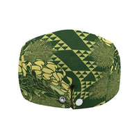Green Aloha Hawaii Jeff Hat Hawaiian Kakau Ohia Lehua Lei LT14 - Polynesian Pride