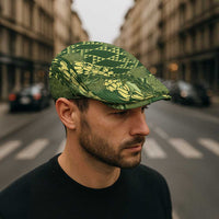 Green Aloha Hawaii Jeff Hat Hawaiian Kakau Ohia Lehua Lei LT14 - Polynesian Pride