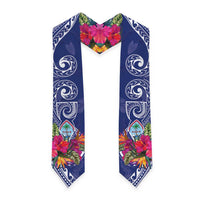 Hafa Adai Guam History and Chamorro Heritage Day Graduation Stole Blue Latte Stone