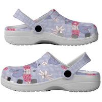 Hawaii Anthurium Tiare Pikake Lei Clogs Shoes Poni Lauhala Art Pattern