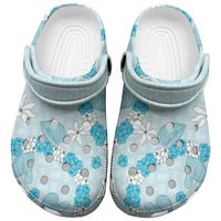 Hawaii Anthurium Tiare Pikake Lei Clogs Shoes UliUli Lauhala Art Pattern