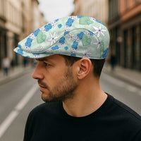 Hawaii Anthurium Tiare Pikake Lei Jeff Hat Omaomao Lauhala Art Pattern LT01 - Polynesian Pride