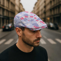 Hawaii Anthurium Tiare Pikake Lei Jeff Hat Poni Lauhala Art Pattern LT01 - Polynesian Pride