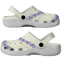 Hawaii Honohono Palaka Motifs Clogs Shoes Hawaiian Orchid Lei