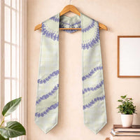 Hawaii Honohono Palaka Motifs Graduation Stole Hawaiian Orchid Lei