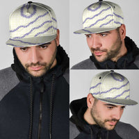 Hawaii Honohono Palaka Motifs Snapback Cap Hawaiian Orchid Lei