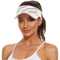 Hawaii Honohono Palaka Motifs Sun Visor Cap Hawaiian Orchid Lei