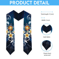 Hawaii Honu Graduation Stole Polynesian Curves Plumeria
