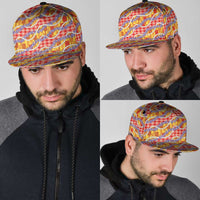 Hawaii Kahili Palaka Motifs Snapback Cap Hawaiian Honohono Pikake Lei