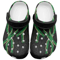 Hawaii Maile Lei Clogs Shoes Aloha Black Color