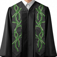 Hawaii Maile Lei Graduation Stole Aloha Black Color
