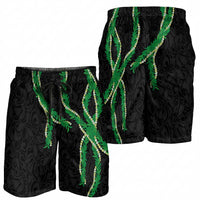 Hawaii Maile Lei Shorts for Men Aloha Black Color