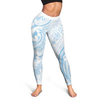 Hawaii Plumeria Lokelani Pikake Lei Leggings Uliuli Polynesian Tattoo