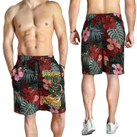 Hawaii Tiki Surfing Shorts for Men Mele Kalikimaka i Iulai!