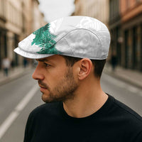 Hawaii Tropical Leaves Jeff Hat Polynesian Pattern