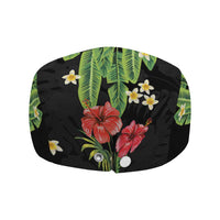 Hawaiian Hibiscus Plumeria Jeff Hat Tropical Leaves
