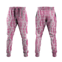 Hawaiian Ohia Lehua Lei Jogger Pants Plaid Palaka Akala Pattern - Polynesian Pride