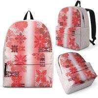 Hawaiian Quilt Backpack Vintage Pattern Red LT05 - Polynesian Pride