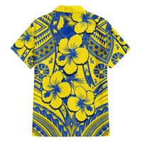 Polynesian Hibiscus Matching Hawaiian Shirt and Dress Fiji Patterns Yellow LT6 - Polynesian Pride