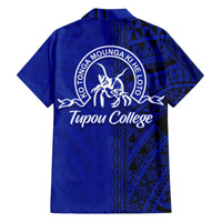 Tupou College Hawaiian Shirt Half Version Black - Polynesian Pride