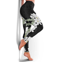Ia Orana Tahiti Tiare Leggings Black Lei LT7 - Polynesian Pride