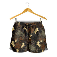 Javanese Batik Semen Shorts for Women Indonesian Traditional Pattern LT01 - Polynesian Pride
